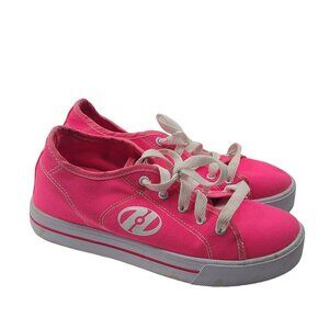 Heelys Shoes Girls Heelys Canvas Upper Skate Shoes Hes10438 Hot Pink White Y5